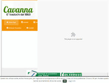 Tablet Screenshot of cavanna.it